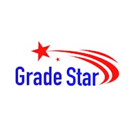 the grade star logo on a white background